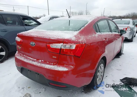2014 Kia Rio Lx из США, поврежденный, VIN KNADM4A37E6341323